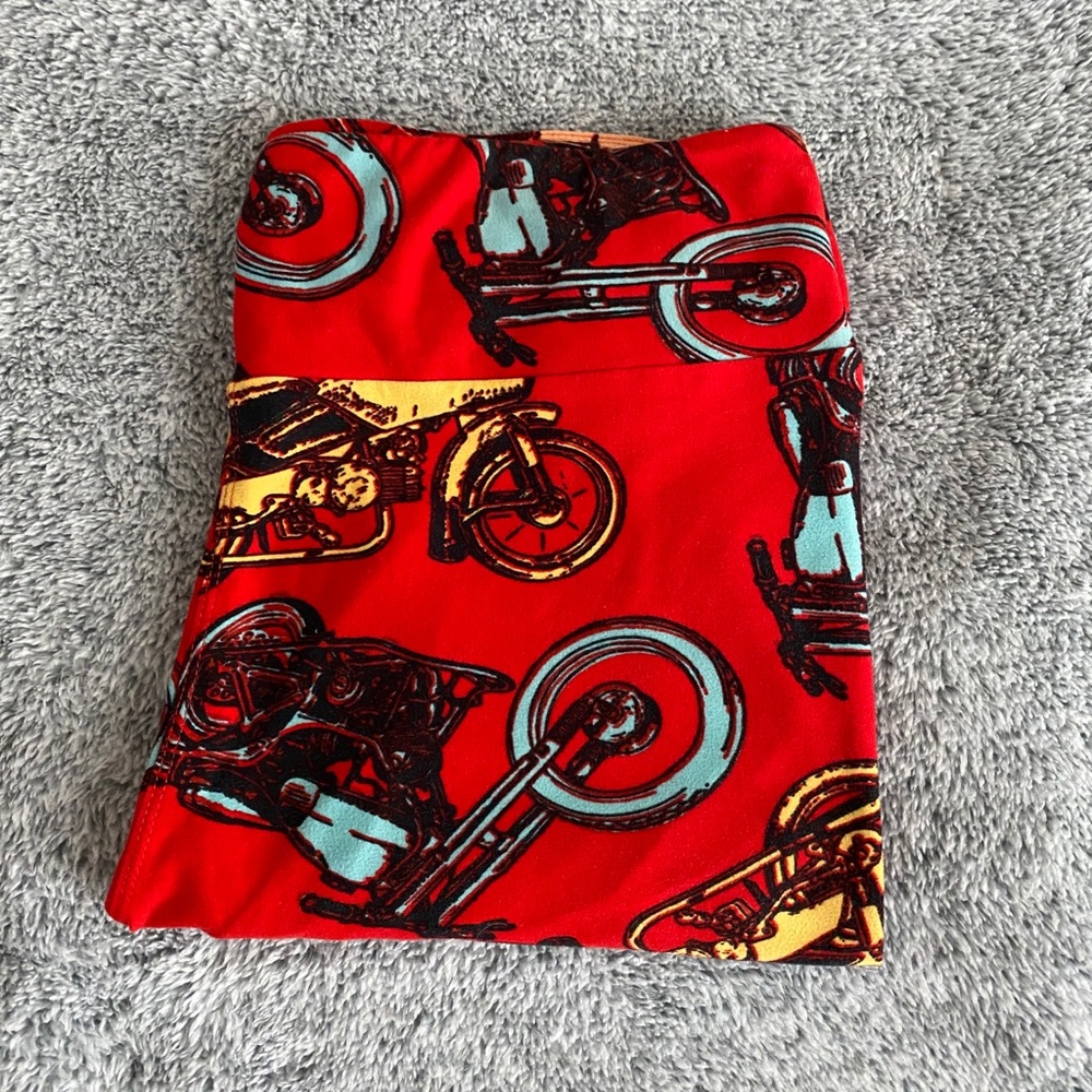 LuLaRoe size TC vintage motorcycle print